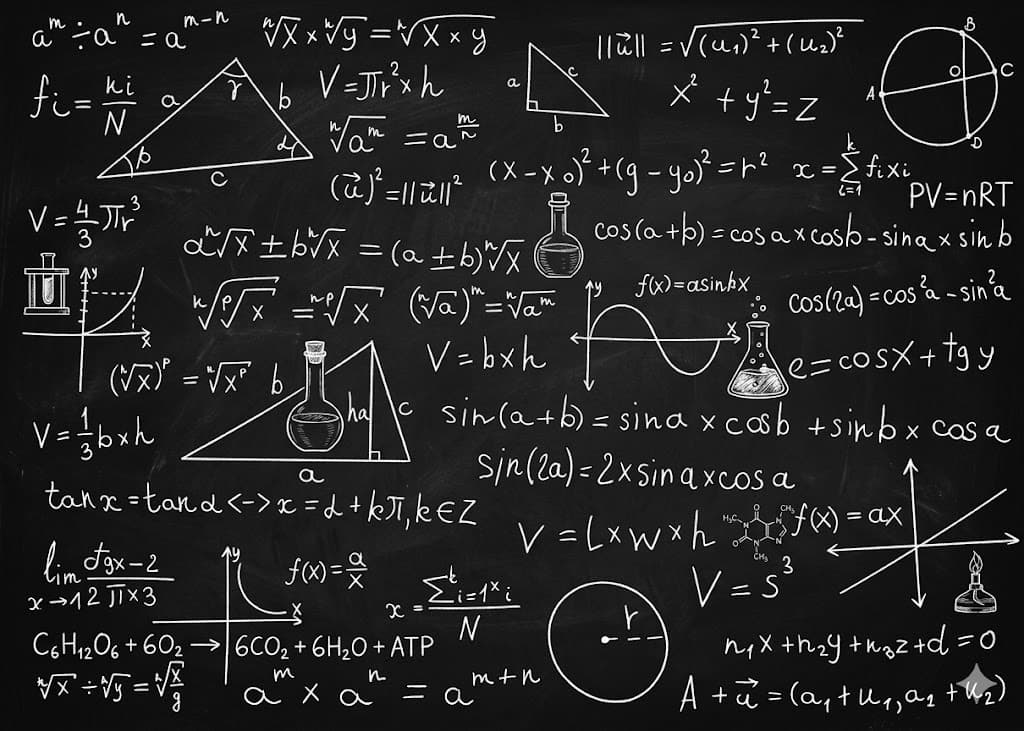 math chalkboard equations